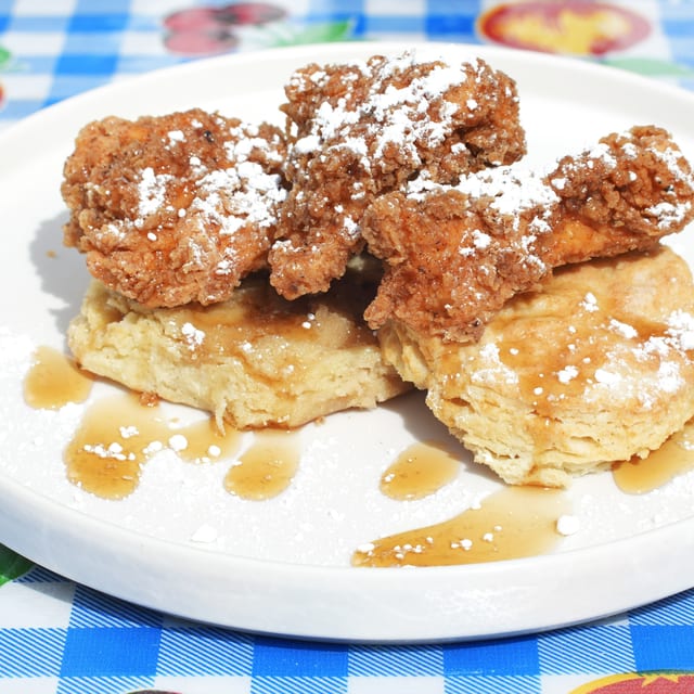 Fried Chicken and Biscuits.